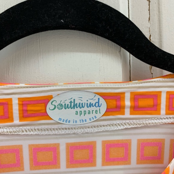 Southwind Apparel Orange Block Swim Dress - Picture 3 of 5